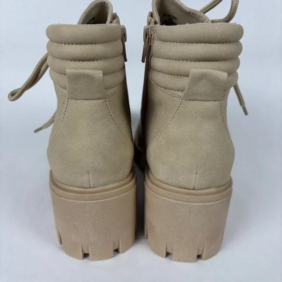 Sun Stone, Rutheep Faux Leather, Round Toe, Low Ankle Lug Bootie Women’s 10 - Picture 7 of 10